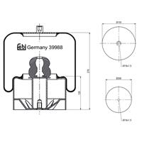 febibilstein Federbalg, Luftfederung Febi Bilstein 39988