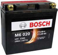 Motorradbatterie 'M6 (AGM) - 12 Volt, 12 Ah, 130 A' | BOSCH (0092M60200)