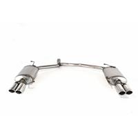 Dubbele RVS Sportuitlaat Audi A5 Coupe 2.0TDi 125kW 2008-2011 2x 70mm