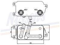 Ölkühler, Automatikgetriebe NISSENS 90623