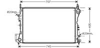 opel Radiateur Vectra C/signum 30cdti 02