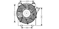 opel KOELVENTILATOR COMPLEET VOOR RADIATEUR 1.0/1.2 (Airco)