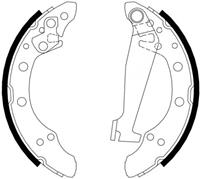 A.B.S. Bremsbacken 8871 Trommelbremsbacken,Bremsbackensatz VW,AUDI,SKODA,POLO 9N_,LUPO 6X1, 6E1,POLO 6R, 6C,GOLF III 1H1,POLO 6N2,POLO 6N1