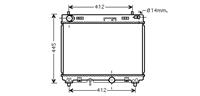 toyota RADIATEUR YARIS 14 D4-deurs MT 05-