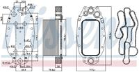 NISSENS Ölkühler 91118 Ölkühler, Motoröl PEUGEOT,CITROËN,LAND ROVER,407 Coupe 6C_,C5 III Break TD_,C5 III RD_,C6 TD_,RANGE ROVER SPORT LS