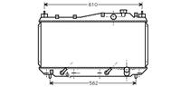 honda RADIATEUR CIVIC COUPE 17i AT 01-