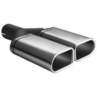 ultersport Ulter Sport Uitlaatsierstuk - Dubbel Ovaal 110x65mm - Lengte 200mm - Montage ->50mm - RVS