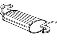 Endschalldämpfer hinten Walker 21915