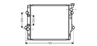 toyota RADIATEUR LANDCRUISER 40i AT
