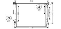 Audi RADIATEUR A4 III 4.2i MT +zonder AIRCO 04-