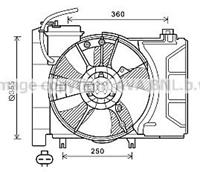 toyota Koelventilatorwiel TO7647