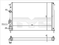 Kühler, Motorkühlung TYC 728-0055-R