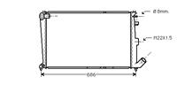 citroen RADIATEUR BENZINE 1,6 1,8 -AUTO met AIRCO