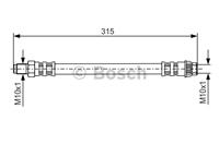 BOSCH Bremsschläuche 1 987 476 558 Bremsschlauch PEUGEOT,CITROËN,106 II 1,106 I 1A, 1C,106 Van 1_,SAXO S0, S1,AX ZA-_,SAXO Hatchback van S3_