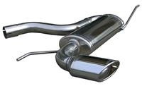 100% RVS Sportuitlaat Volkswagen Golf V 2.0 TFSi (200pk) 2004- 120x80mm Oblique