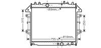 Toyota RADIATEUR HI-LUX 25D4-deurs/30D4-deurs MT 05-