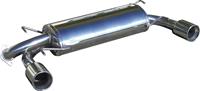 100% RVS Dubbele Sportlaat Subaru Impreza 2. WRX STi (300pk) 2008- Links/Rechts 102mm