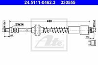 ATE Bremsschläuche 24.5111-0462.3 Bremsschlauch FIAT,PEUGEOT,CITROËN,ULYSSE 179AX,SCUDO Kasten 220L,SCUDO Combinato 220P