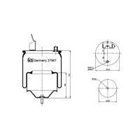 febibilstein Federbalg, Luftfederung Hinterachse beidseitig Febi Bilstein 37967