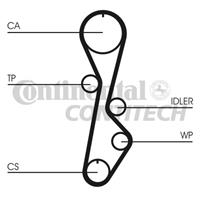 CONTITECH Zahnriemen CT774 Steuerriemen FORD,MAZDA,FORD USA,RANGER ER, EQ,B-SERIE UN,626 III GD,626 III Hatchback GD,626 III Coupe GD