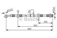 Bremsschlauch Vorderachse rechts Bosch 1 987 476 322