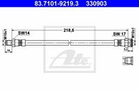 Bremsschlauch Hinterachse ATE 83.7101-9219.3