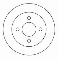 Bremsscheibe Hinterachse ABS 16244