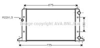 Kühler, Motorkühlung AVA VNA2160