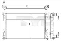 Kühler, Motorkühlung TYC 702-0012-R