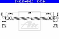 Bremsschlauch Vorderachse ATE 83.6220-0296.3