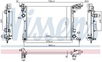 Kühler, Motorkühlung Nissens 617876