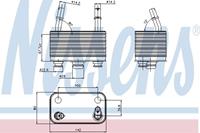 Ölkühler, Automatikgetriebe Nissens 90678