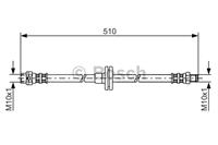 BOSCH Bremsschläuche 1 987 476 056 Bremsschlauch BMW,X5 E53