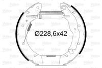 Bremsbackensatz Hinterachse Valeo 554701