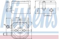 NISSENS Ölkühler 90654 Ölkühler, Motoröl VW,AUDI,SKODA,PASSAT Variant 3B6,PASSAT 3B3,A4 Avant 8E5, B6,A6 Avant 4B5, C5,A4 8E2, B6,A6 4B2, C5