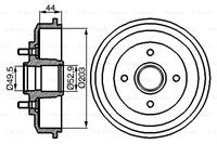 Bremstrommel | BOSCH (0 986 477 102)