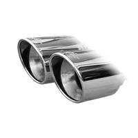 100% RVS Sportuitlaat Volkswagen Golf VI 2.0TDi GTD (170pk) 2009- 2x80mm X-Race