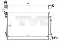 Kühler, Motorkühlung TYC 737-0062-R