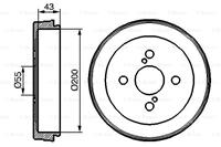 Bremstrommel Hinterachse Bosch 0 986 477 138