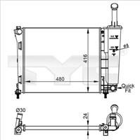 fiat radiateur