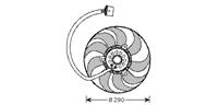 vanwezel Koelventilatorwiel VAN WEZEL, Diameter (mm)290mm, Inbouwplaats: Binnen, Spanning (Volt)12V, u.a. für VW, Skoda, Seat, Audi