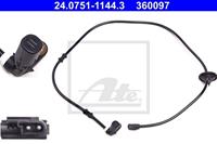 ATE ABS Sensor 24.0751-1144.3 Drehzahlsensor,Raddrehzahl Sensor MERCEDES-BENZ,C-CLASS W202,CLK C208,C-CLASS Kombi S202,CLK Cabriolet A208