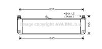 Ölkühler, Motoröl AVA RE3027