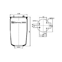 febibilstein Federbalg, Luftfederung Hinterachse beidseitig Febi Bilstein 38665