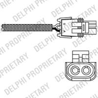 DELPHI Lambdasonde ES10989-12B1 Lambda Sensor,Regelsonde RENAULT,TWINGO I C06_,CLIO I B/C57_, 5/357_,RAPID Kasten F40_, G40_