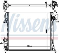 Kühler, Motorkühlung Nissens 637665