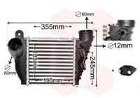 vanwezel Intercooler, inlaatluchtkoeler VAN WEZEL, u.a. für VW, Skoda, Seat