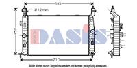 Kühler, Motorkühlung | AKS Dasis (150055N)