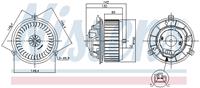 Interieurventilatie NISSENS, Diameter (mm)150mm, Spanning (Volt)12V, u.a. für Opel, Chevrolet