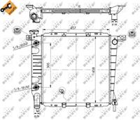 Radiateur EASY FIT NRF, u.a. für Ford Usa